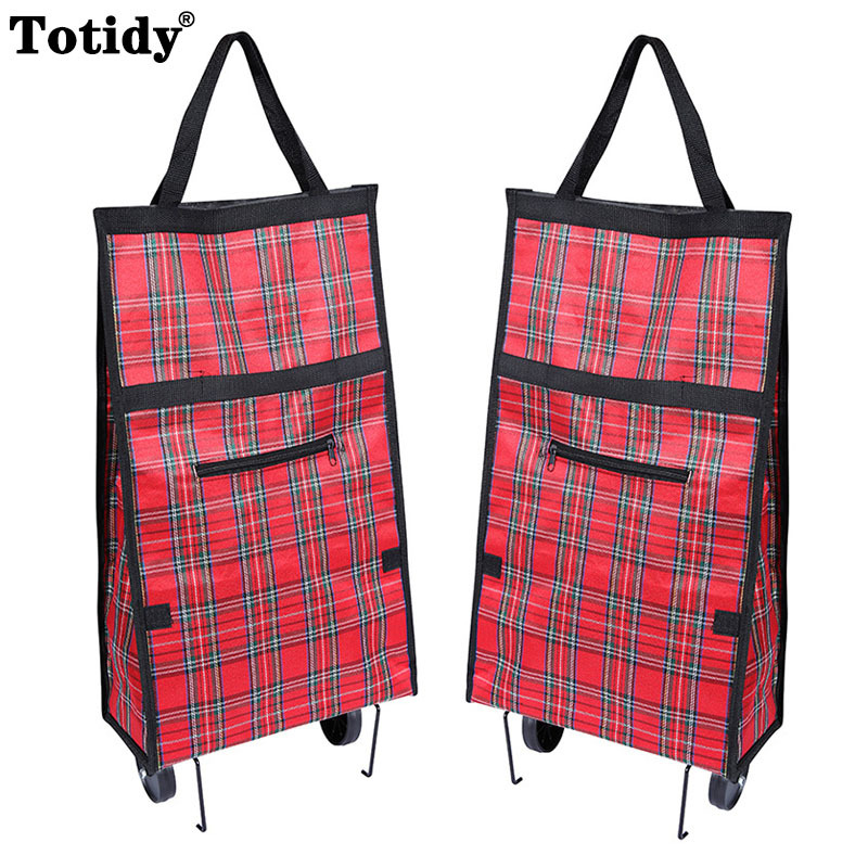Portable Folding Reusable Shop - مراجعة Food Storage With Wheels وسعره