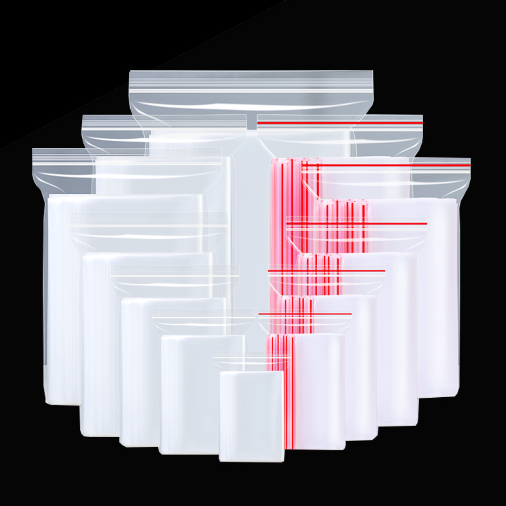 100PCS 0.05mm Thickness Transp - مراجعة Food Storage Zipper وسعره