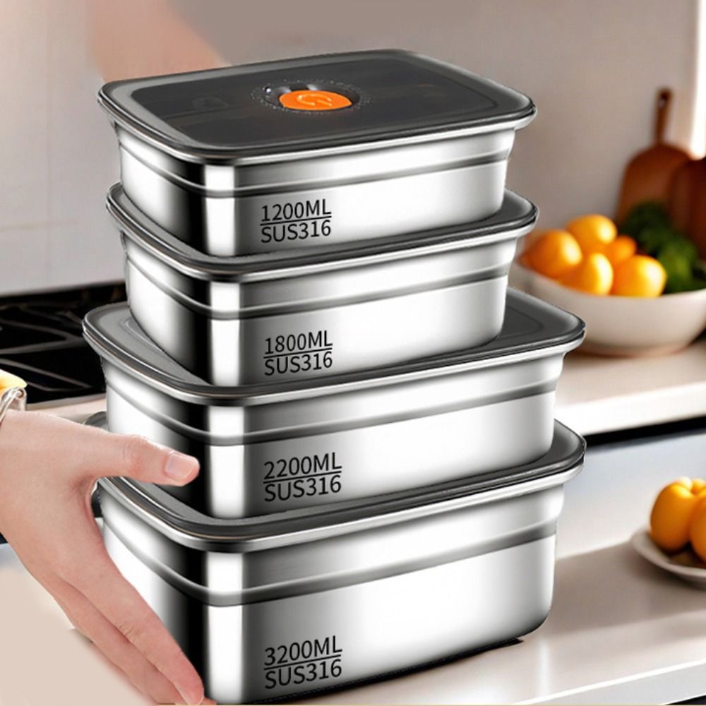 Stainless Steel Lunch Box Bent - مراجعة Food Storage Drawer Organizer وسعره