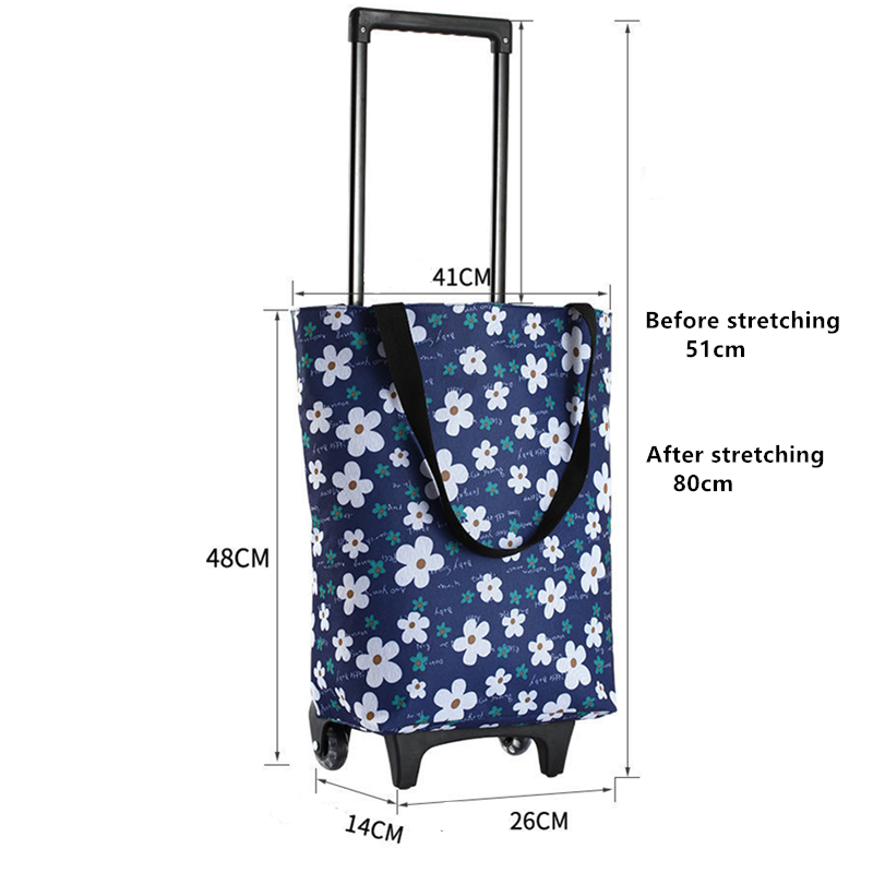 Folding Shopping Pull Cart Tro - مراجعة Food Storage With Wheels وسعره