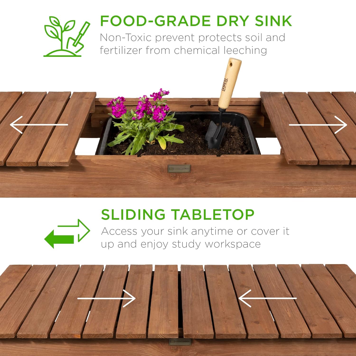 Mobile Garden Potting Bench, O - مراجعة Food Storage With Wheels وسعره