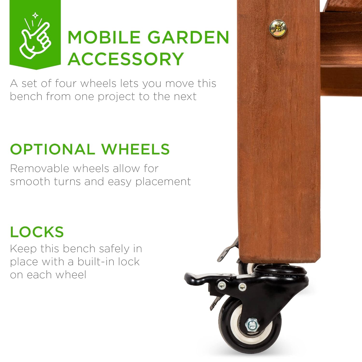 Mobile Garden Potting Bench, O - مراجعة Food Storage With Wheels وسعره
