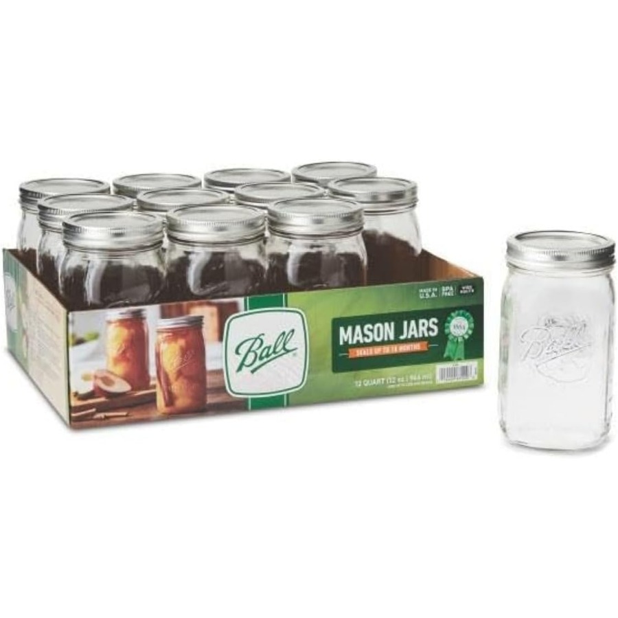 Wide Mouth Clear Glass Canning - مراجعة Mason Jar Wide Mouth وسعره