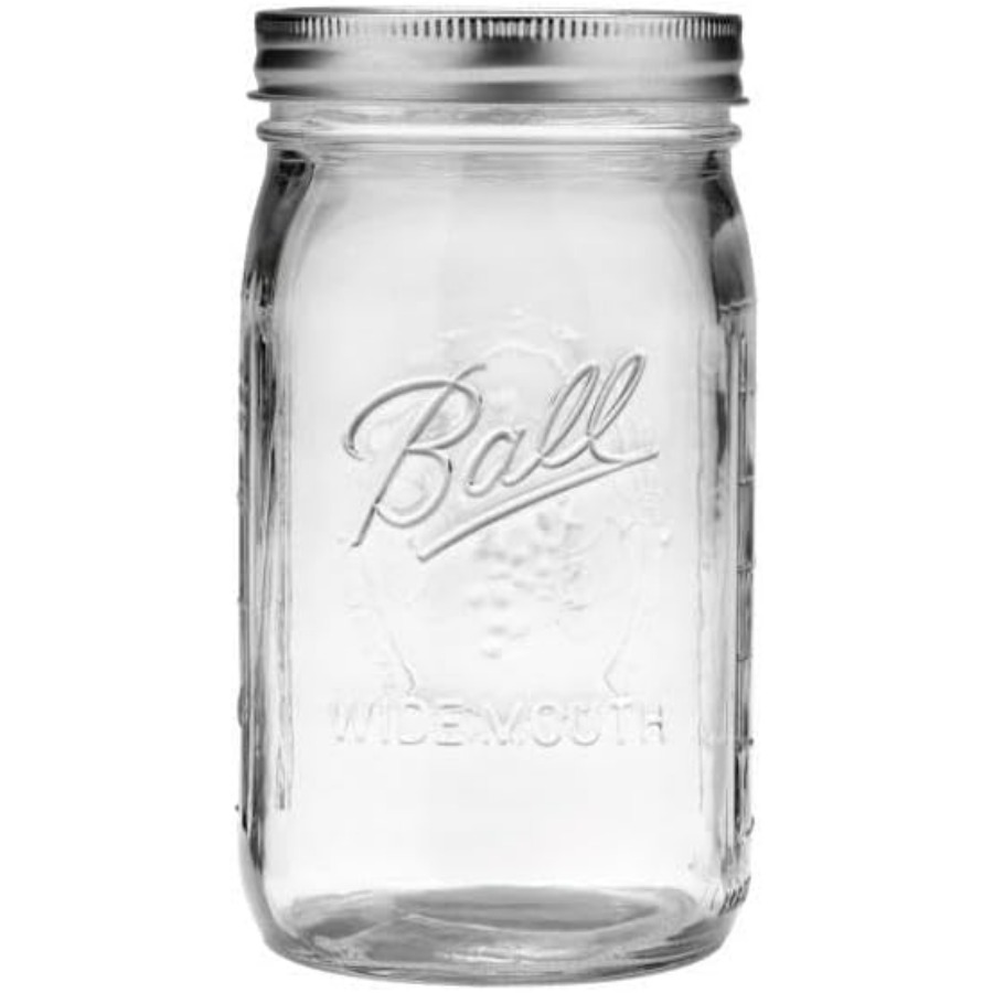 Wide Mouth Clear Glass Canning - مراجعة Mason Jar Wide Mouth وسعره
