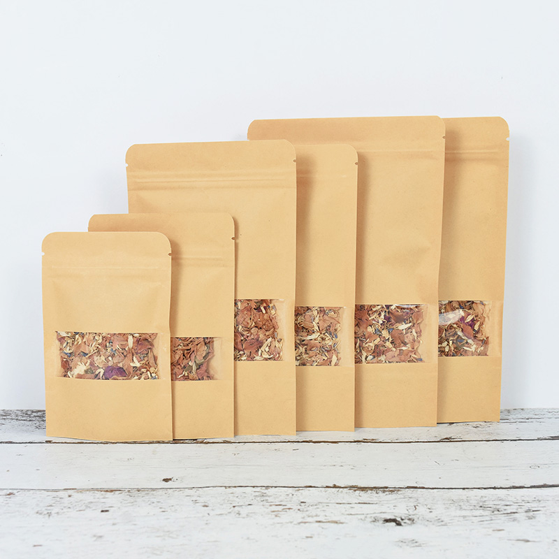 20/50pcs Kraft Paper Zip Lock  - مراجعة Food Storage Zipper وسعره