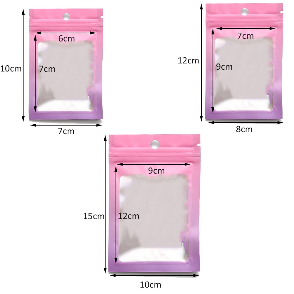 50pcs Gradient Bags Resealable - مراجعة Food Storage Zipper وسعره