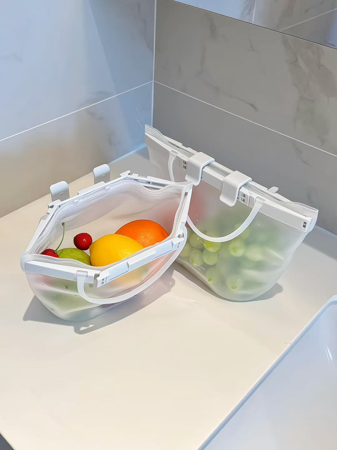 Food ade Silicone Storage Box  - مراجعة Food Storage Silicone Bags وسعره