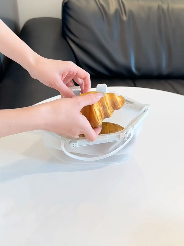 Food ade Silicone Storage Box  - مراجعة Food Storage Silicone Bags وسعره