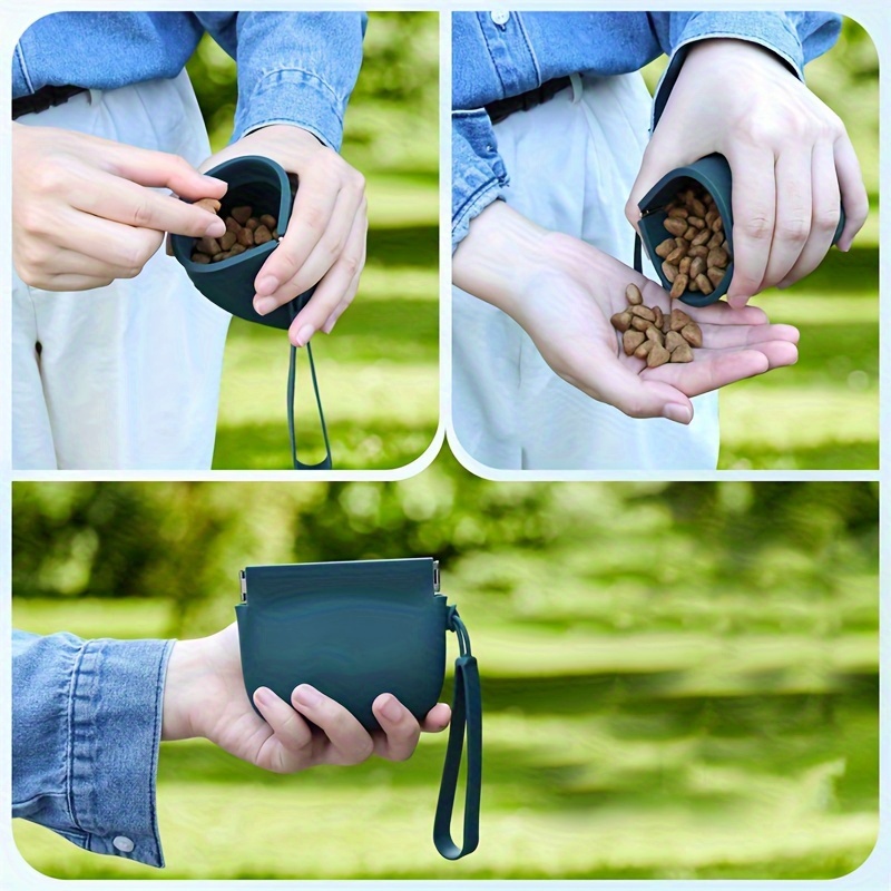 1pc Portable Silicone Dog Trea - مراجعة Food Storage Silicone Bags وسعره