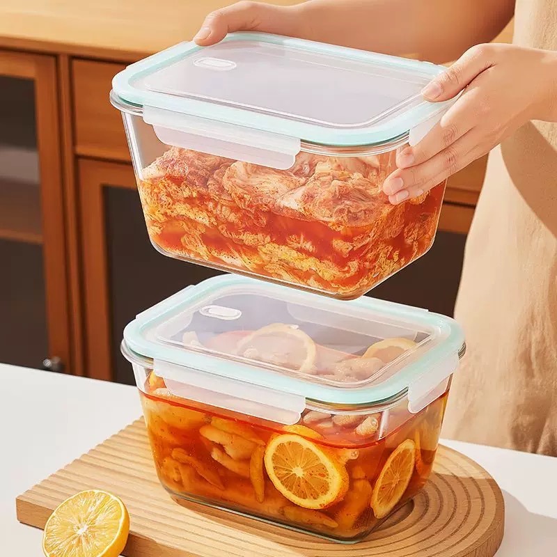 White Freshness Box–Borosilica - مراجعة Glass Meal Prep Container وسعره