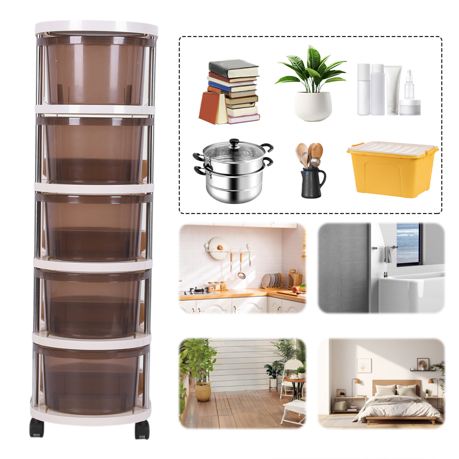 3/4/5-Layers Drawer Style Snac - مراجعة Food Storage With Wheels وسعره