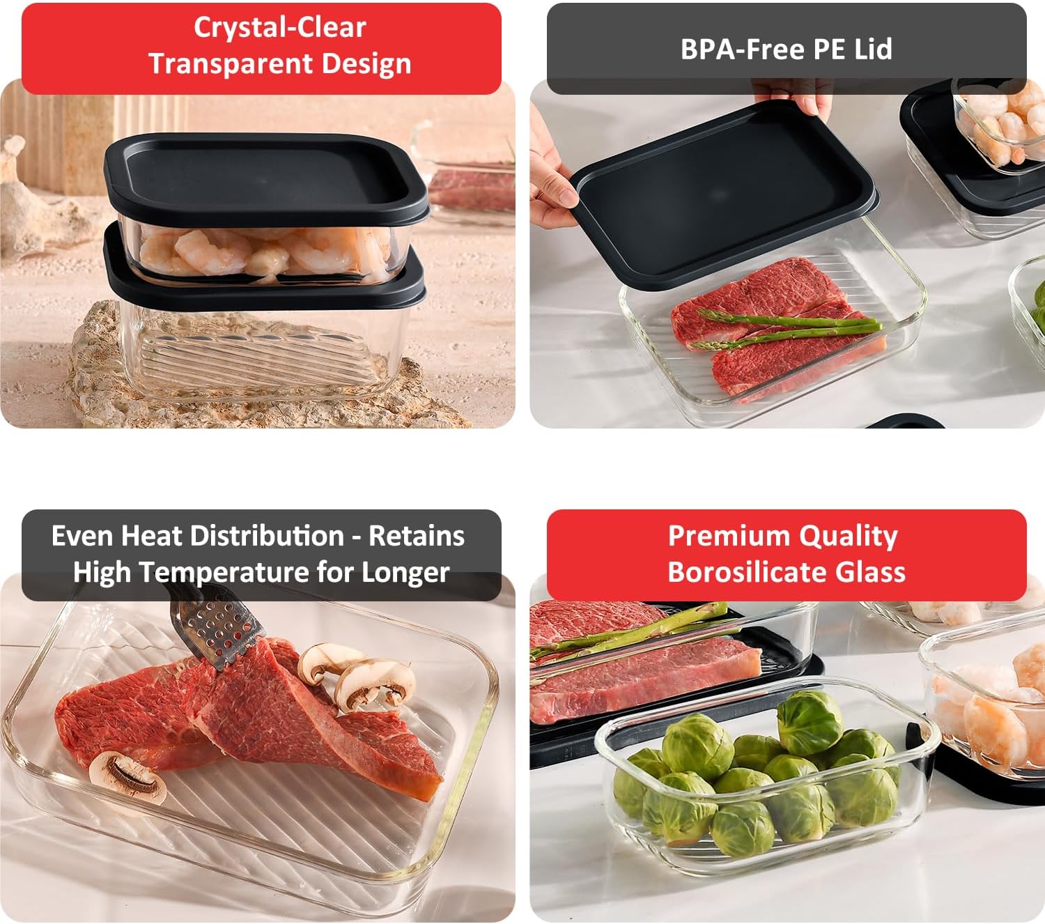 7 Pack Glass Meal Prep Contain - مراجعة Glass Meal Prep Container وسعره