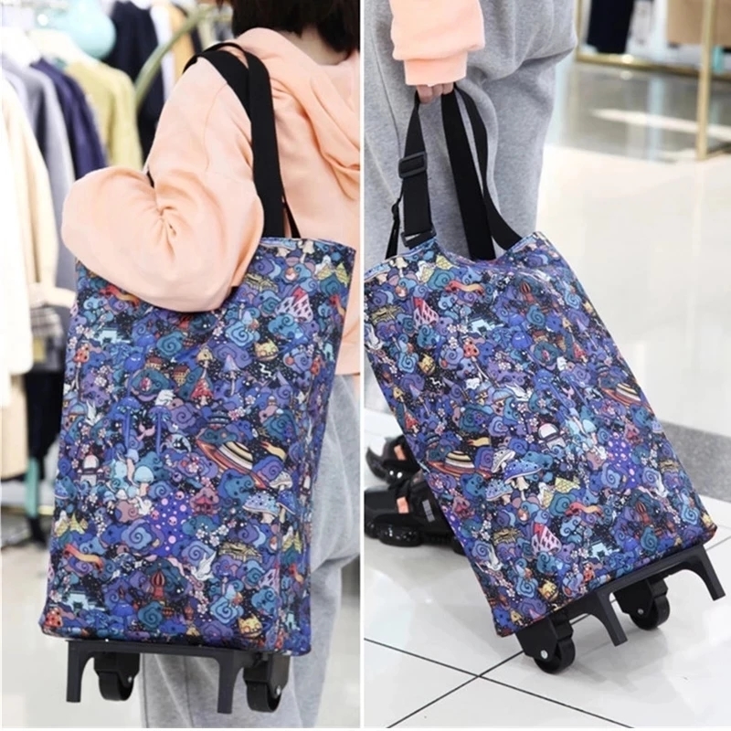 Folding Storage Bag High Capac - مراجعة Food Storage With Wheels وسعره