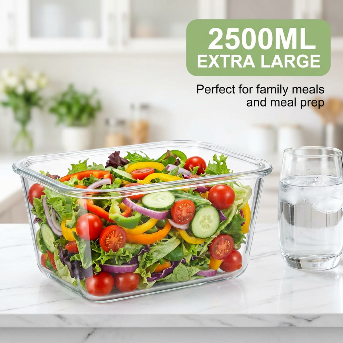 Large Capacity Borosilicate Gl - مراجعة Glass Meal Prep Container وسعره
