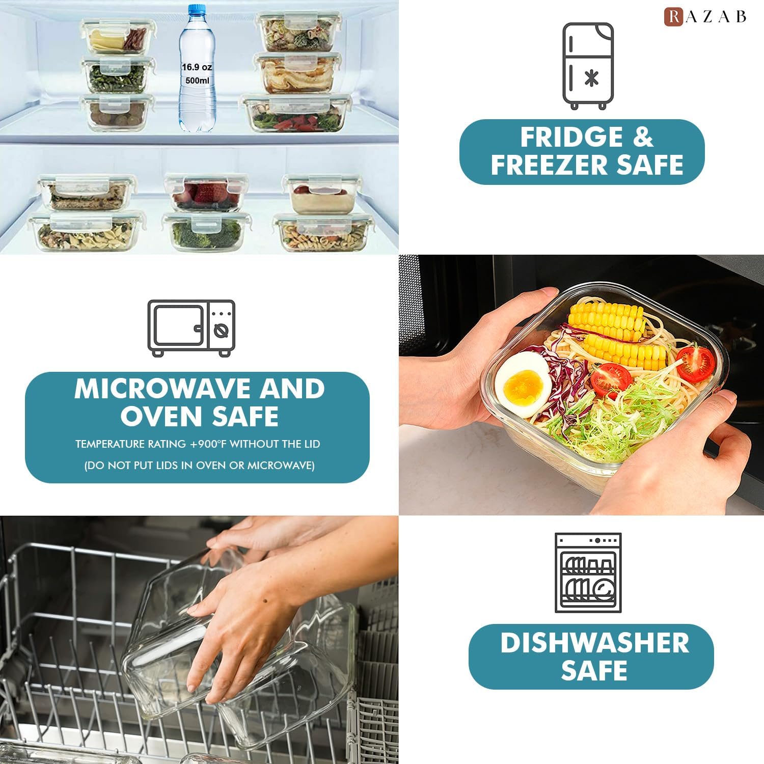 24 Pc Airtight Glass Food Stor - مراجعة Glass Meal Prep Container وسعره