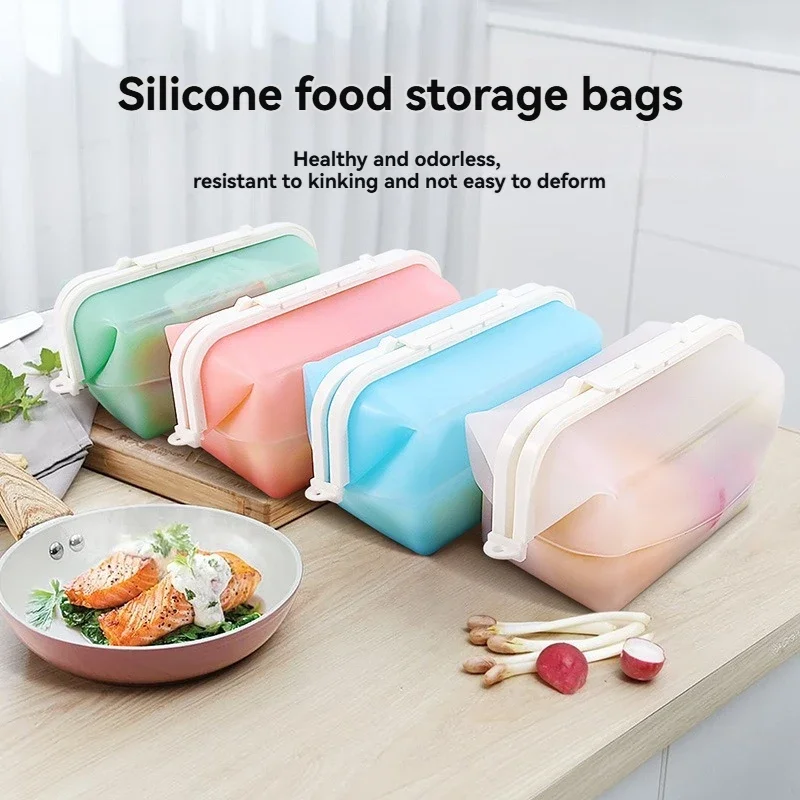 Silicone Travel Premium Reusab - مراجعة Food Storage Silicone Bags وسعره