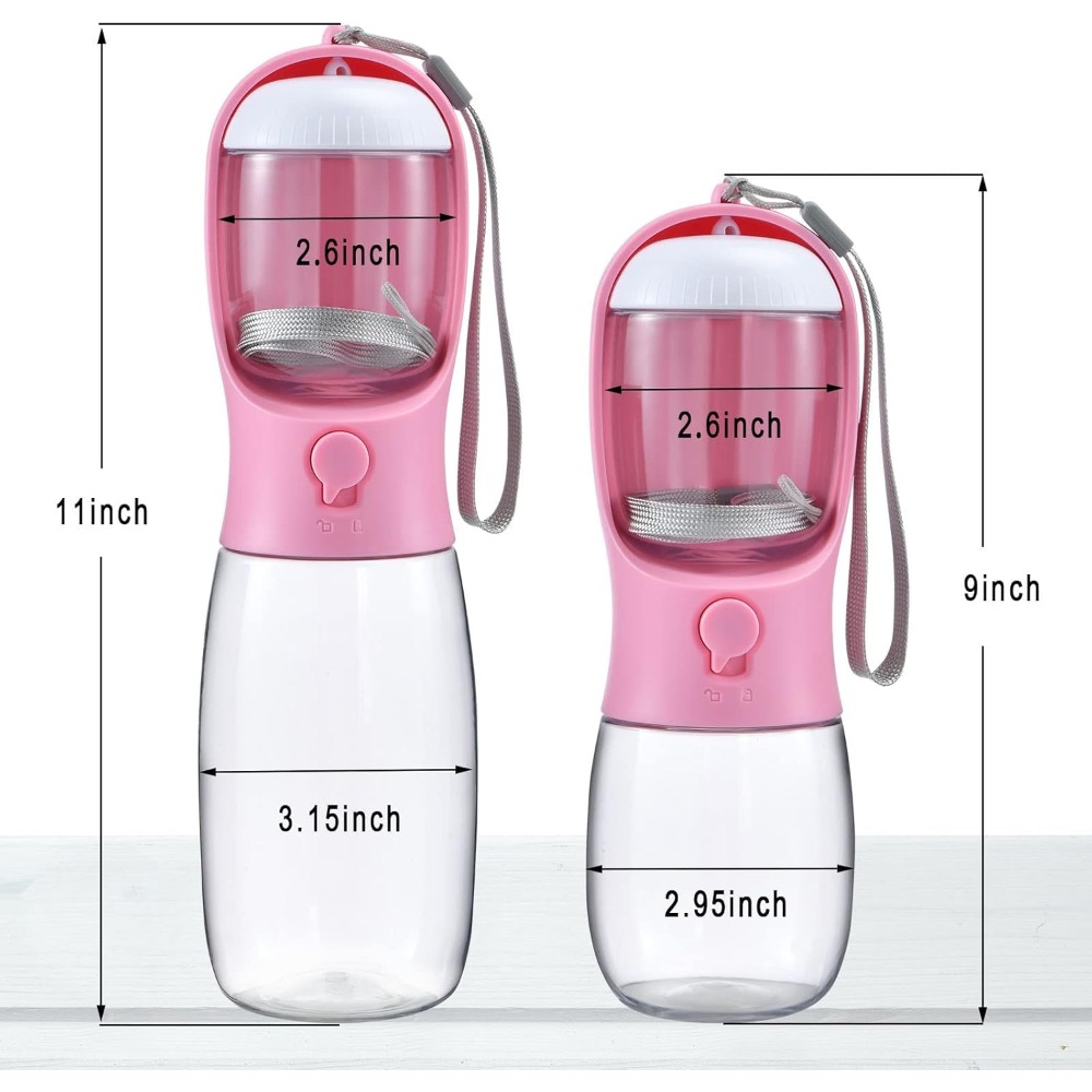 Dog Water Bottle with Food Con - مراجعة Food Storage Necessities وسعره
