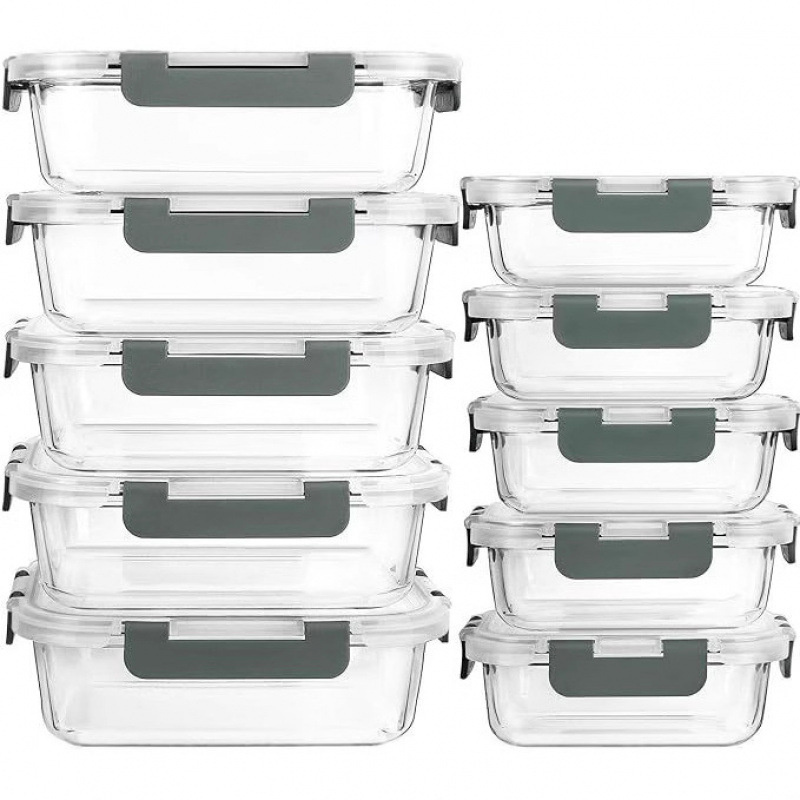 Glass Food Storage Container W - مراجعة Food Storage Drawer Organizer وسعره