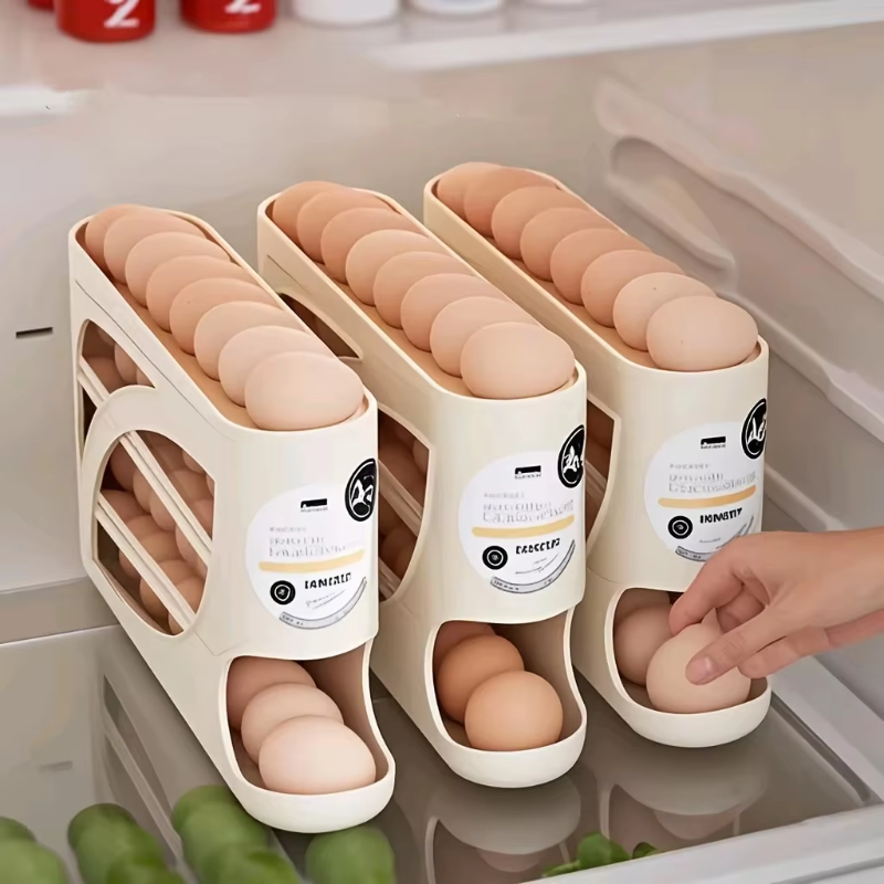 3 Tier Rolling Egg Storage Box - مراجعة Food Storage Quart وسعره