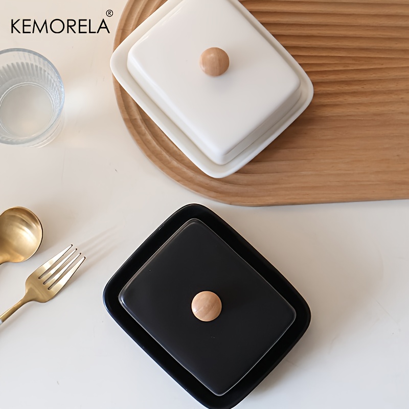 Ceramic Butter Dish with Lid R - مراجعة Food Storage Quart وسعره