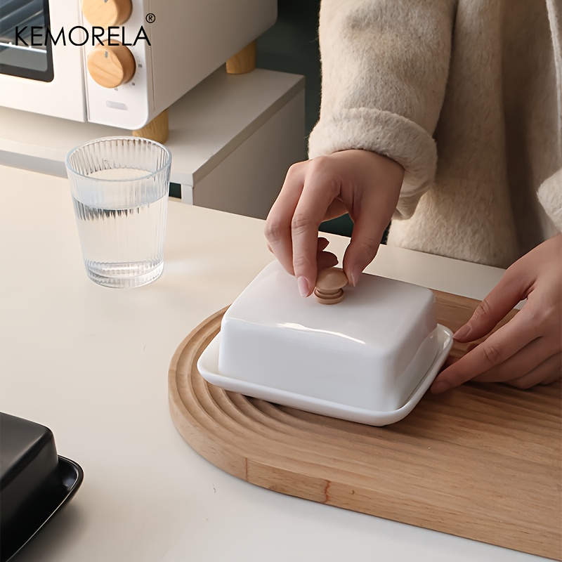 Ceramic Butter Dish with Lid R - مراجعة Food Storage Quart وسعره