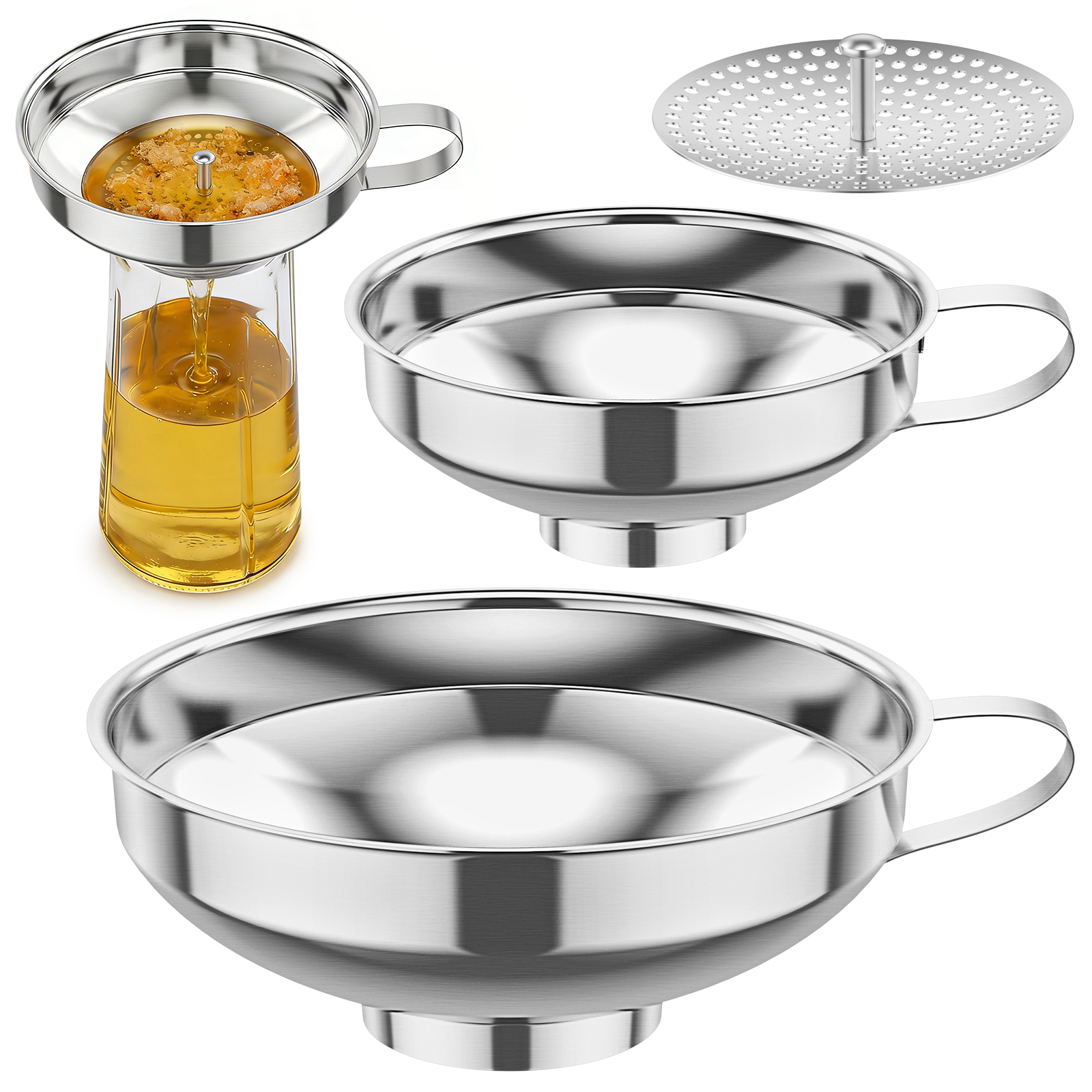 3Pack Canning Funnel with Stra - مراجعة Mason Jar Wide Mouth وسعره