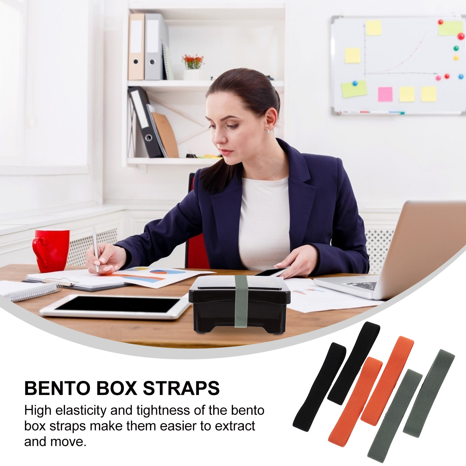 6Pcs Bento Box Fixing Elastic  - مراجعة Food Storage Lunch Box وسعره