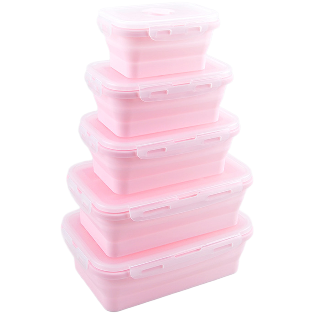 Foldable Silicone Lunch Box Se - مراجعة Food Storage Lunch Box وسعره