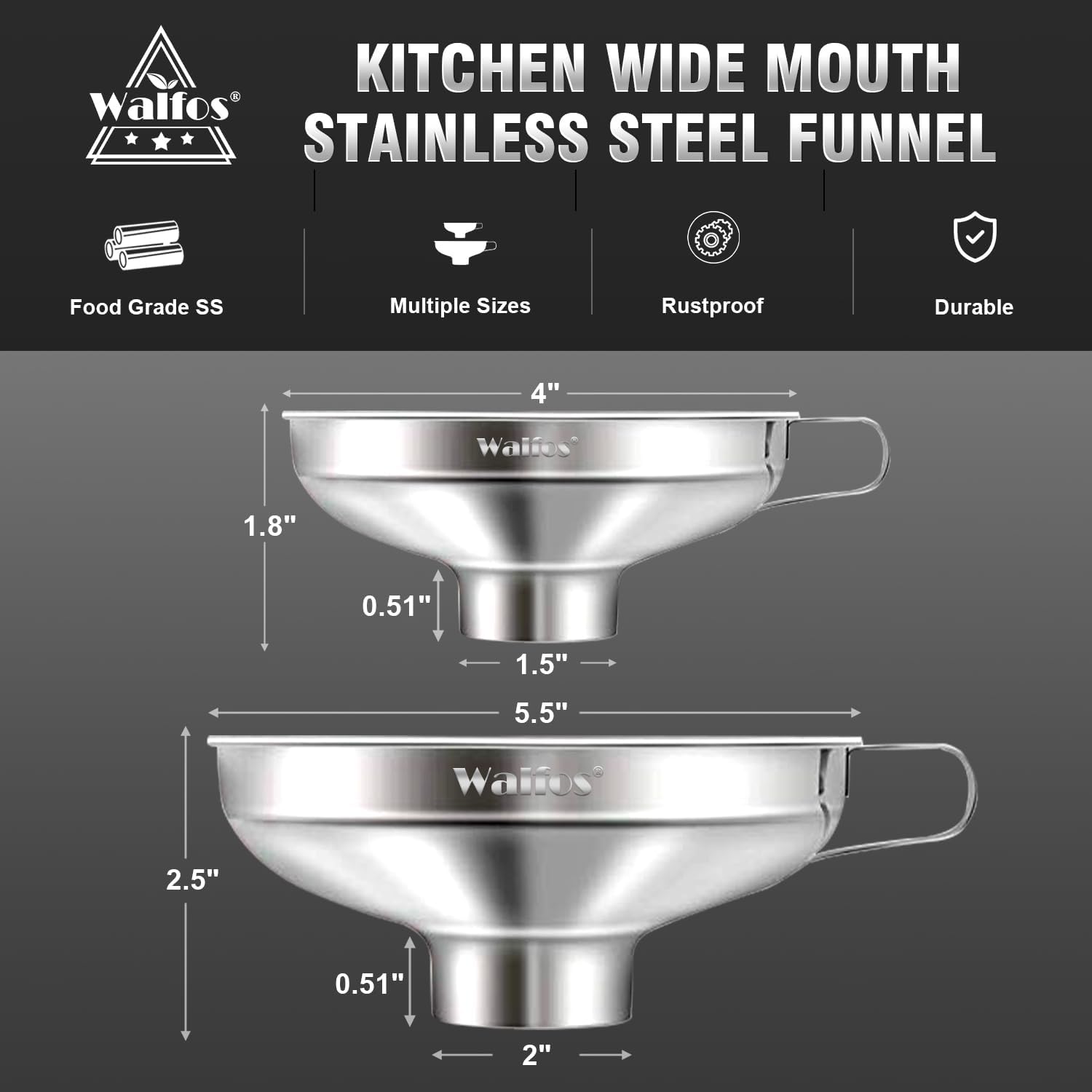 2 Pack Stainless Steel Wide-Mo - مراجعة Mason Jar Wide Mouth وسعره
