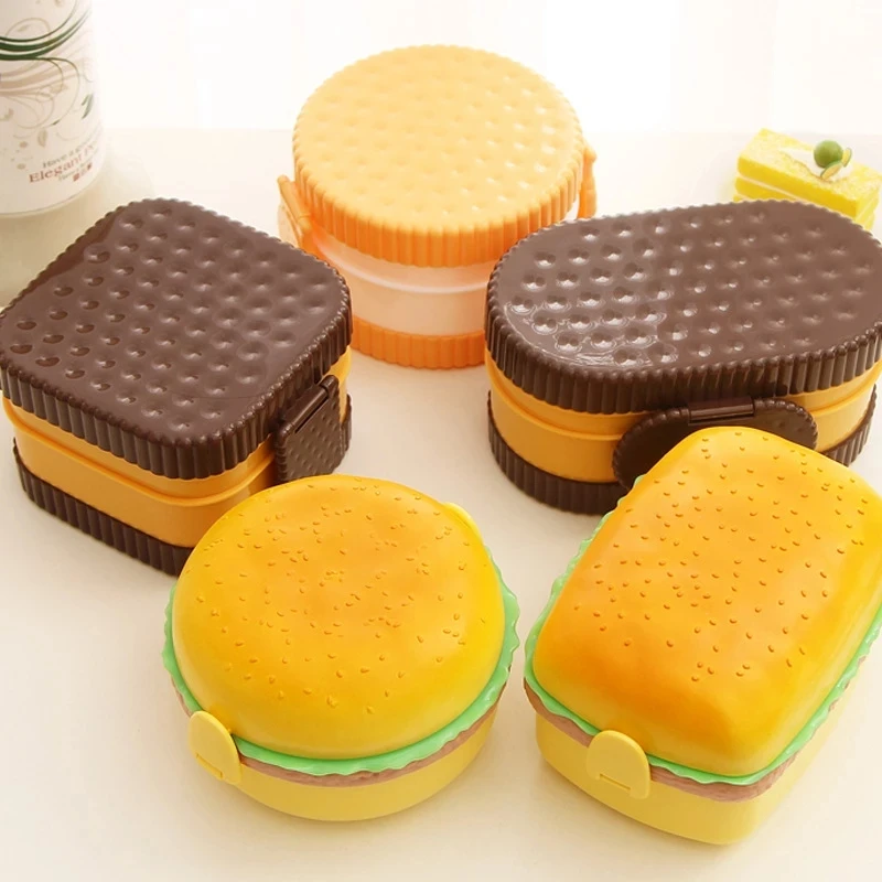 Hamburger Lunch Box Double Tie - مراجعة Food Storage Drawer Organizer وسعره