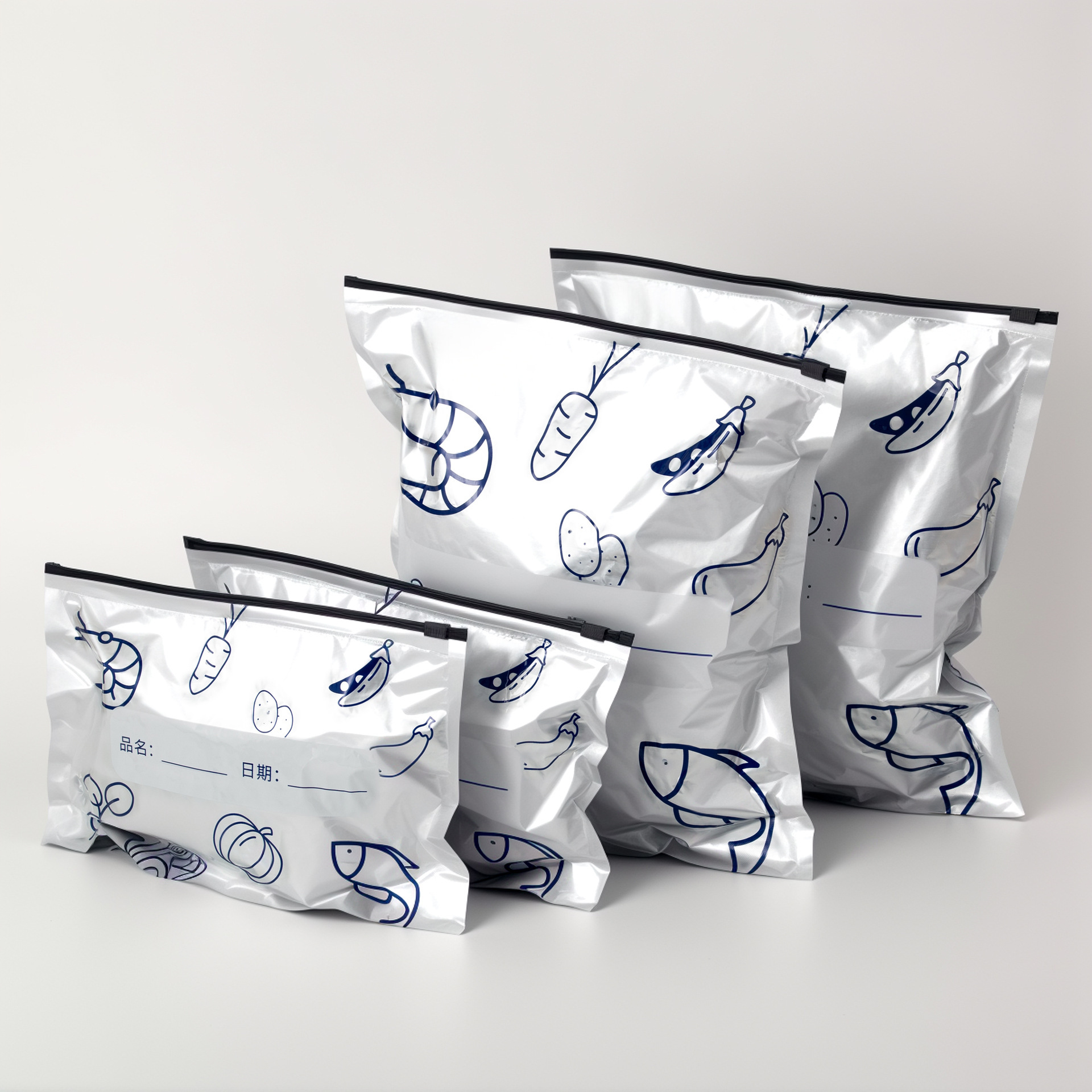 10/30Pcs Aluminum Foil Antibac - مراجعة Food Storage Zipper وسعره