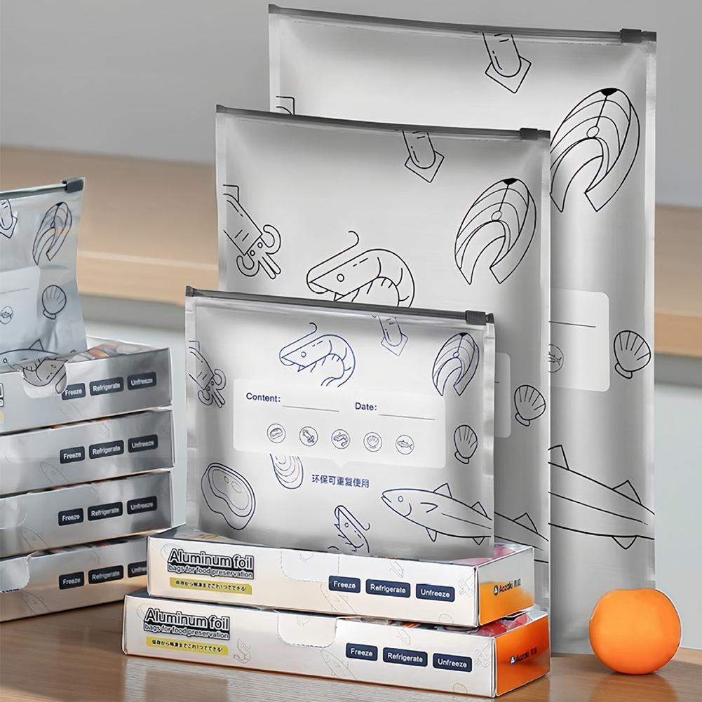 10/30Pcs Aluminum Foil Antibac - مراجعة Food Storage Zipper وسعره
