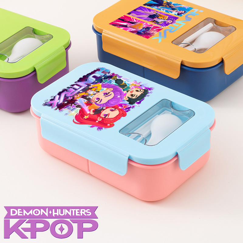 KPOP Demon Hunters  Lunch Box  - مراجعة Food Storage Lunch Box وسعره