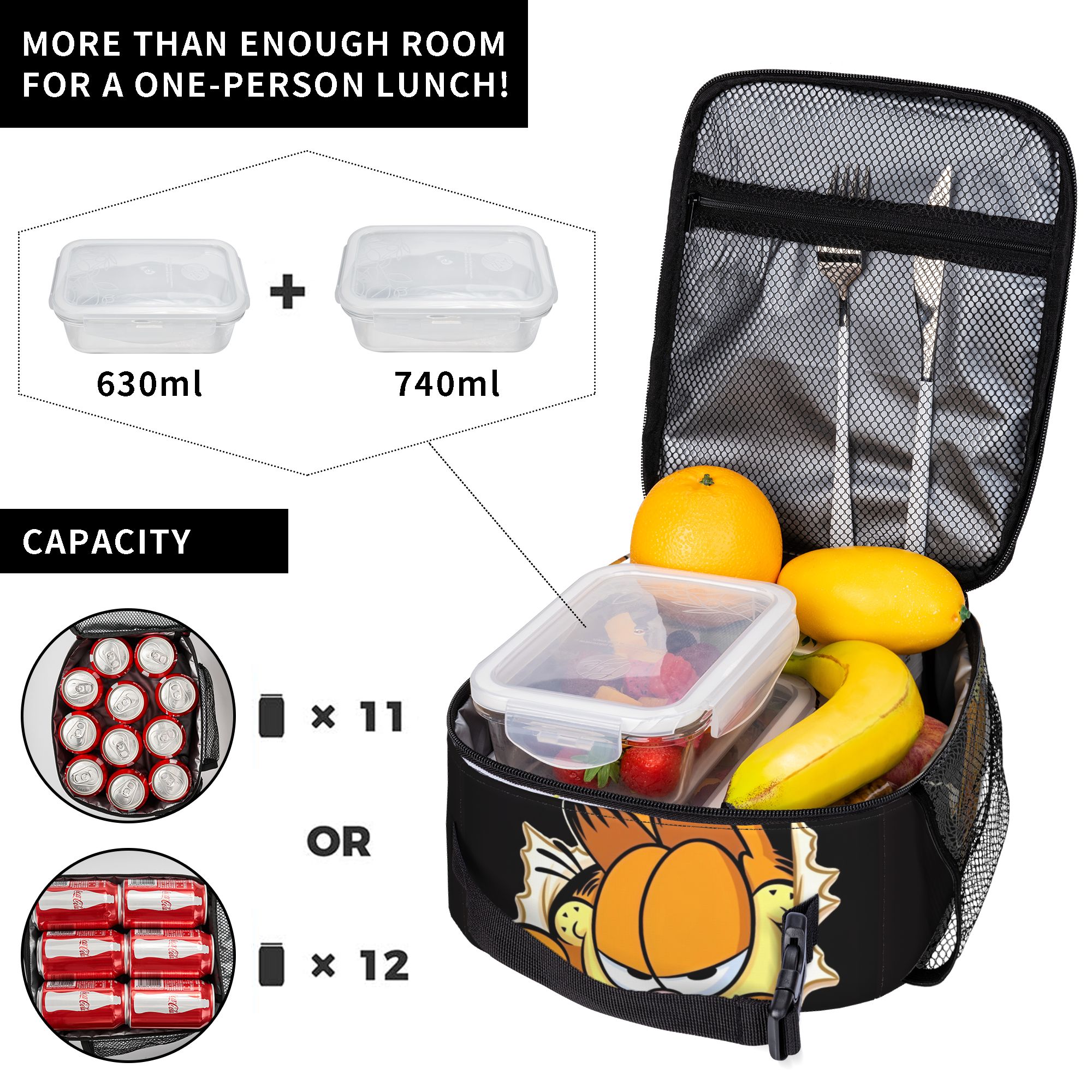 Garfielded Insulated Lunch Bag - مراجعة Food Storage Lunch Box وسعره