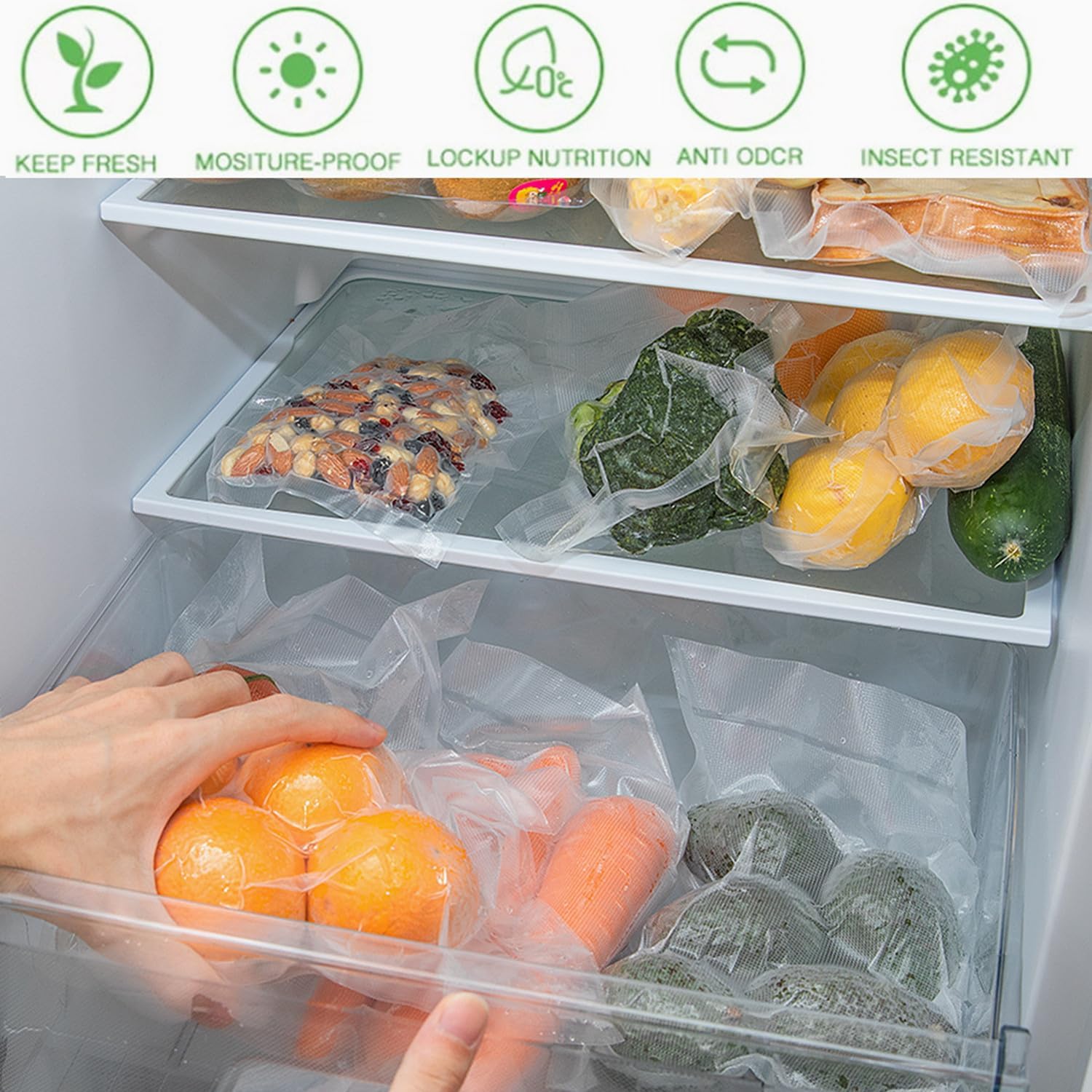 100 Quart Vacuum Sealer Bags,  - مراجعة Food Storage Quart وسعره
