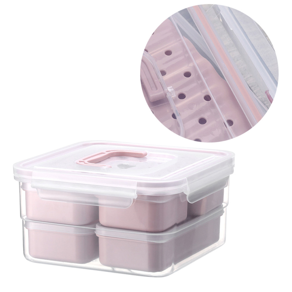 6Pcs Food Storage Containers B - مراجعة Food Storage Lunch Box وسعره