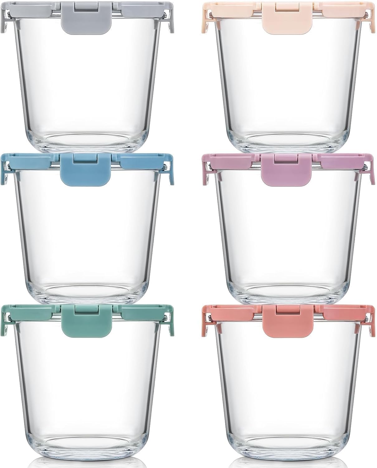 [UPGRADED LID] 6 Sets 3 Cup/24 - مراجعة Glass Meal Prep Container وسعره
