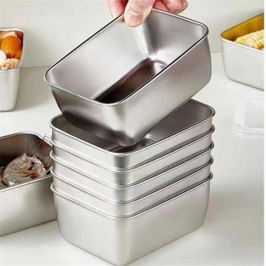 1/3/5pcs Stainless Steel Food  - مراجعة Food Storage Quart وسعره
