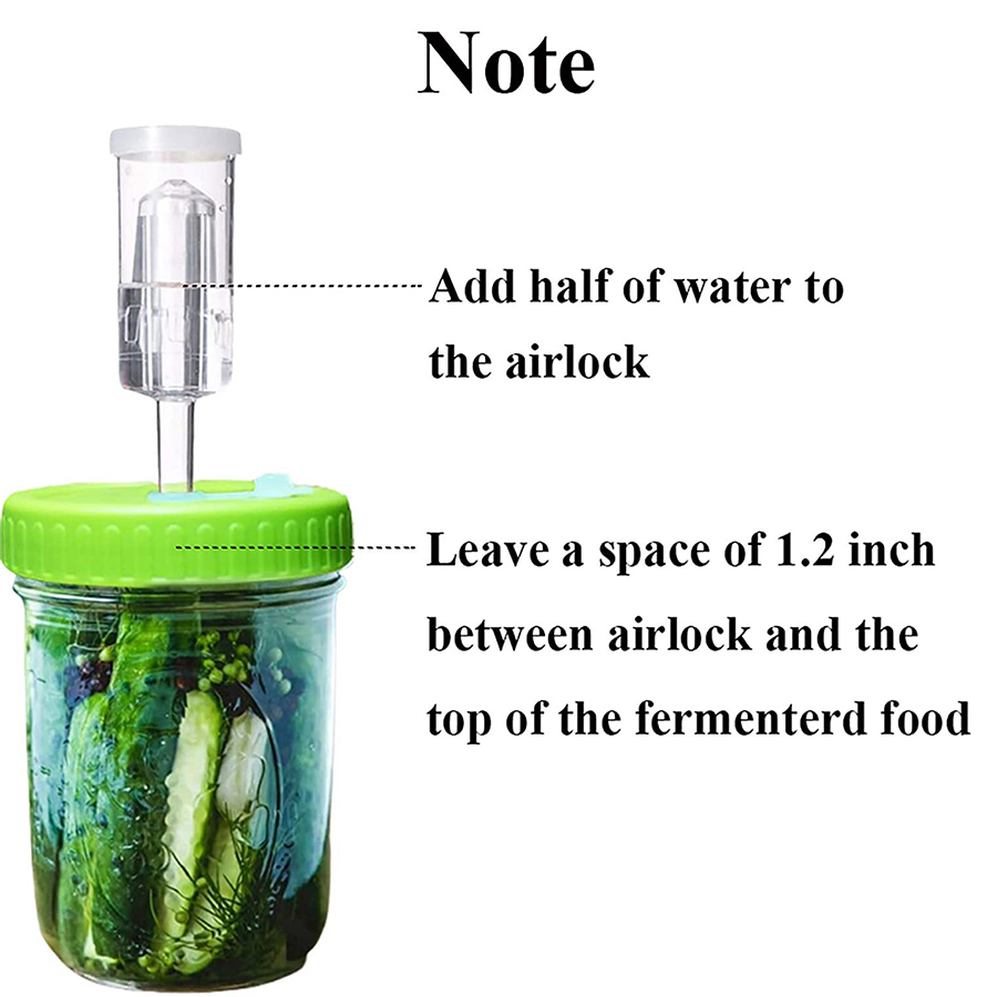 Fermentation Lids Plastic Ferm - مراجعة Mason Jar Wide Mouth وسعره