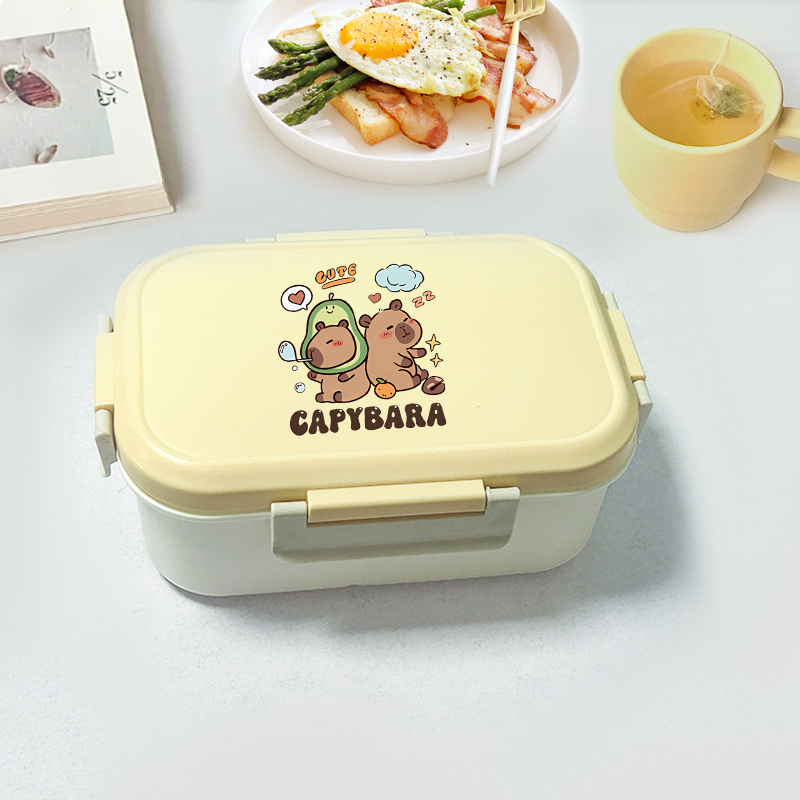 Capybara Bento Lunch Box Carto - مراجعة Food Storage Lunch Box وسعره