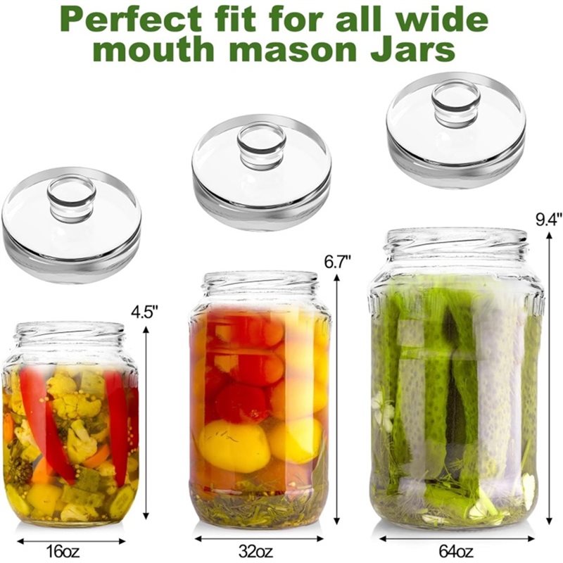 ABVJ-4 Pack Grip Handle Glass  - مراجعة Mason Jar Wide Mouth وسعره