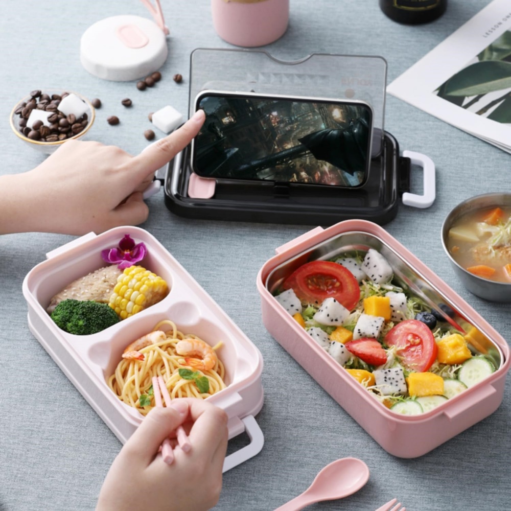 Double-layer Lunch Box 1pc Por - مراجعة Food Storage Drawer Organizer وسعره