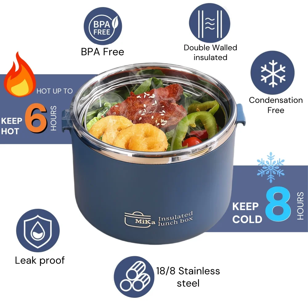 Stainless Thermal Insulation B - مراجعة Food Storage Lunch Box وسعره