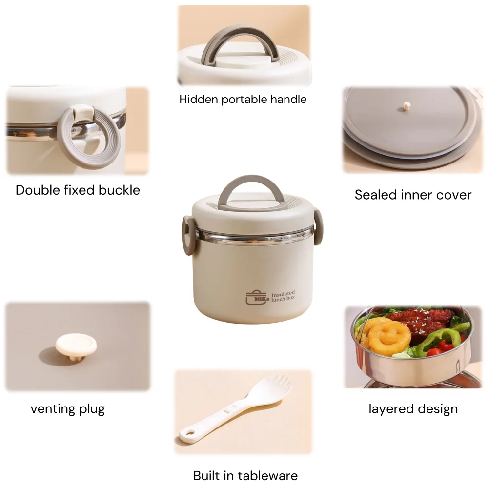 Stainless Thermal Insulation B - مراجعة Food Storage Lunch Box وسعره