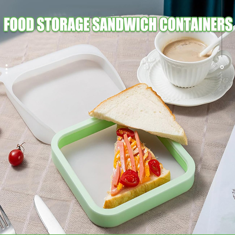 Silicone Sandwich Toast Bento  - مراجعة Food Storage Silicone Bags وسعره