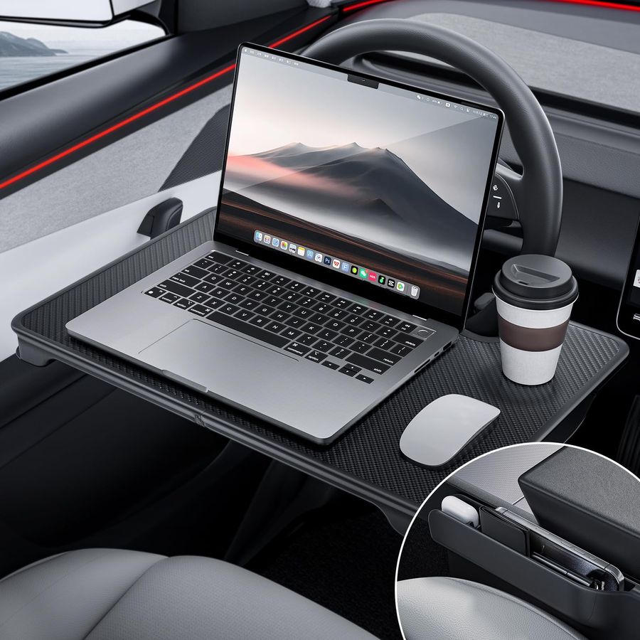 2in1 Car Steering Wheel Desk T - مراجعة Food Storage With Wheels وسعره